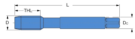 POT М3х0,5 TiN DIN371 6357009